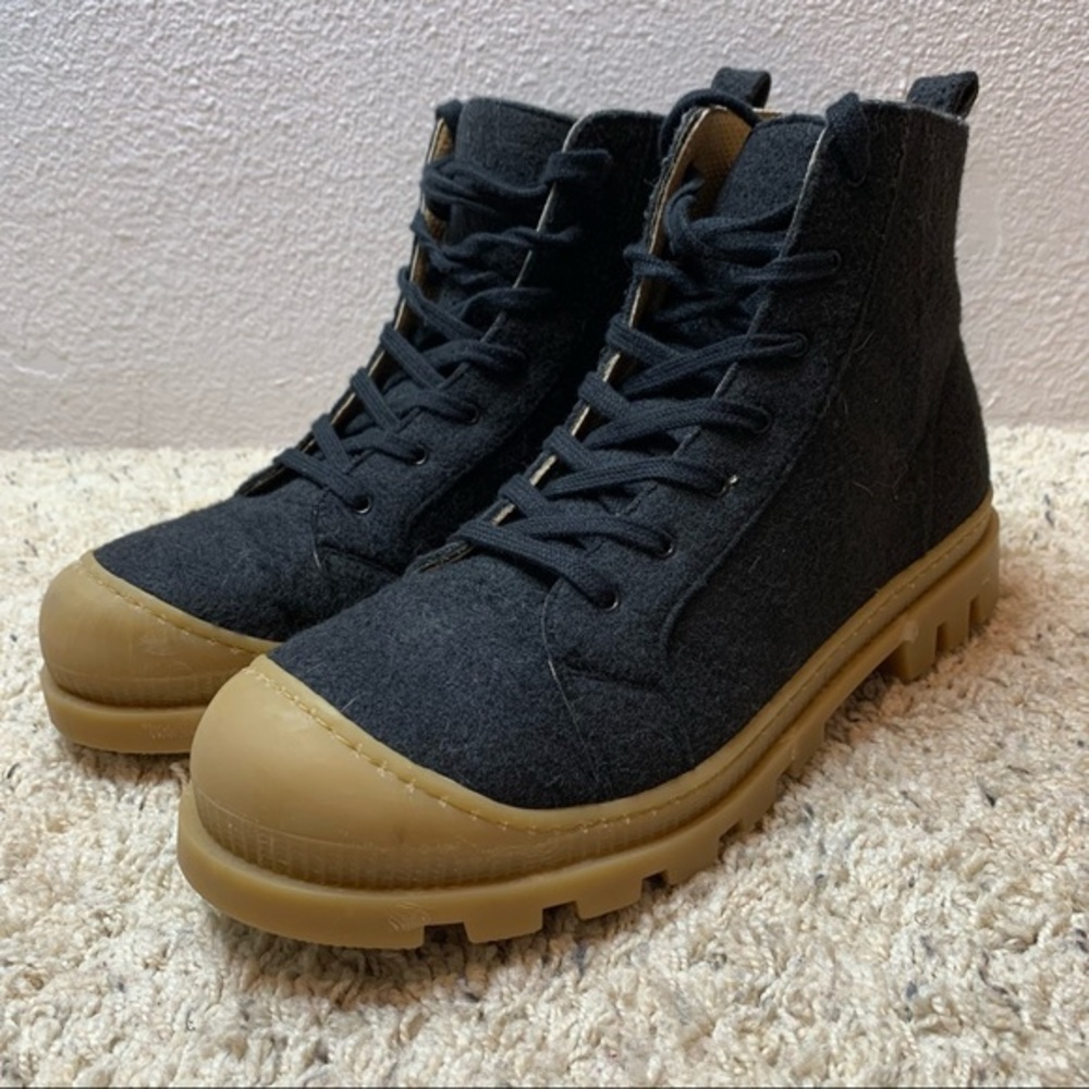 NAE NOAH RECYCLED PET HIGH-TOP VEGAN SNEAKER BOOTS size 44 (US11) - Picture 8 of 14